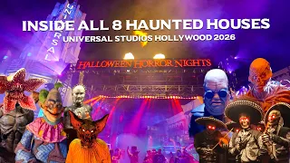 [2026] INSIDE ALL 8 Halloween Horror Nights Houses at Universal Studios Hollywood |  Walkthrough!