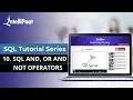 SQL And Or and Not Operators SQL Operators and their Procedure Operators in SQL Server