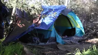 Visiting homeless encampments