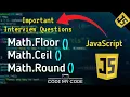 Difference between Math floor Math ceil Math round Function in JavaScript code-my-code