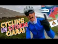 Lagu DANGEROUS cycling in HEAVY STORM CIARA! | (*Crazy Tailwind strava KOM attack)