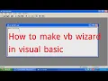 How to make vb wizard in visual basic bangla tutorial