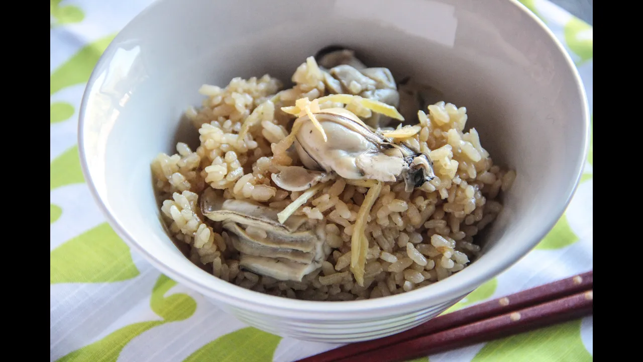 Kaki Gohan (Oyster Rice) Recipe - Japanese Cooking 101