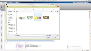 Currency Recognition Using Image Processing Matlab Project with Source Code