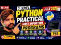 O Level Python Practical July 2026 Most Important Programs M3-R5 1 Python Practical Questions