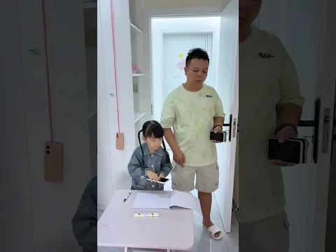 父女兩人又是斗智鬥勇的一天#爸爸帶娃 #家有萌娃 #萌娃搞笑日常
