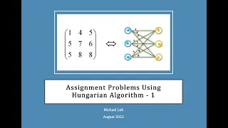 Hungarian Algorithm 1