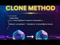 Way of creating objects using clone method in JAVA programming