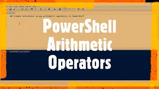 PowerShell Arithmetic Operators Create calculator using Powershell