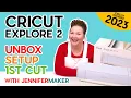 Cricut Explore Air 2 for Beginners Unbox Setup First Cut CRICUT KICKOFF Day