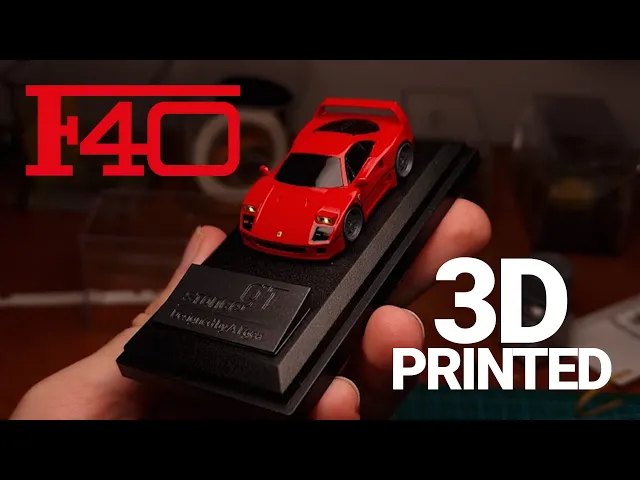 Ferrari F40 | Scale model kit car video thumbnail