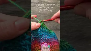CROCHET 101 Dc2tog Double crochet 2 together Learn the crochet stitch