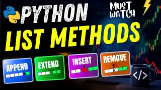 Python List Methods in 5 Minutes Append vs Extend vs Insert Remove Python in Hindi Code Cafe