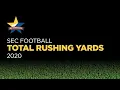 SEC FOOTBALL TOTAL RUSHING YARDS 2020