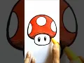 how to draw Mario Mushroom easy drawing