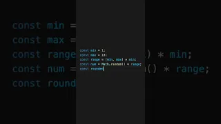 How to return a random number within a range of numbers with Math random in JavaScript