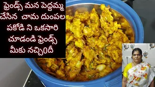 srikakulam pedhamma chesina chama dhumpa pakodi srikakulam palle ruchulu 