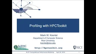 Profiling with HPCToolkit