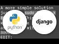 Django Server Error port is already in use