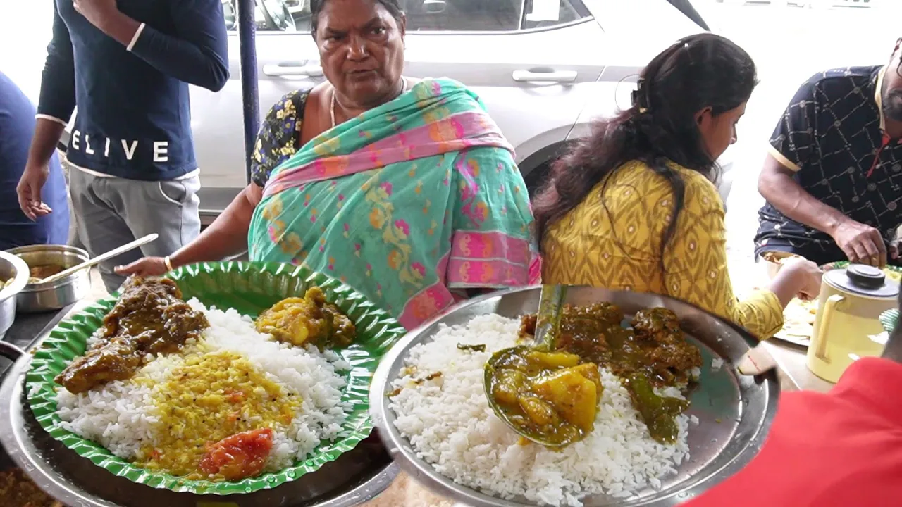 Ragi Masir Pice Hotel - Rege Gelei Muskil - 70 Years Hardworking Aunty Selling Rice Plate 50 Rs/