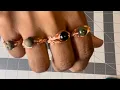 Easy Herringbone Adjustable Ring wire wrap tutorial DIY
