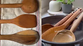 أفضل طريقه في تنظيف الملاعق الخشب ترجعها جديدة تشيل الريحة واللون تماما وعد التركي 
