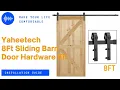 Yaheetech 8 Feet Barn Door Hardware Installation Guide