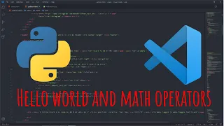 Mathematical Operators in Python Hello World program MK codes