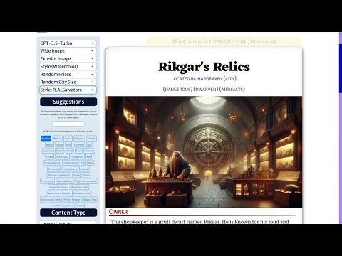AI Magic Shop Generator with DALLE3 Update ...