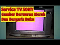 Cara Service TV Sony Gambar Berwarna Merah dan Bergaris Buku