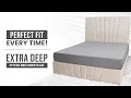 Perfect Fit Every Time Extra Deep Fitted Bed Sheets UK