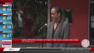Newly appointed SF district attorney fires over a dozen emplyees