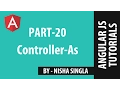AngularJS Tutorial 20 - Controller As Syntax