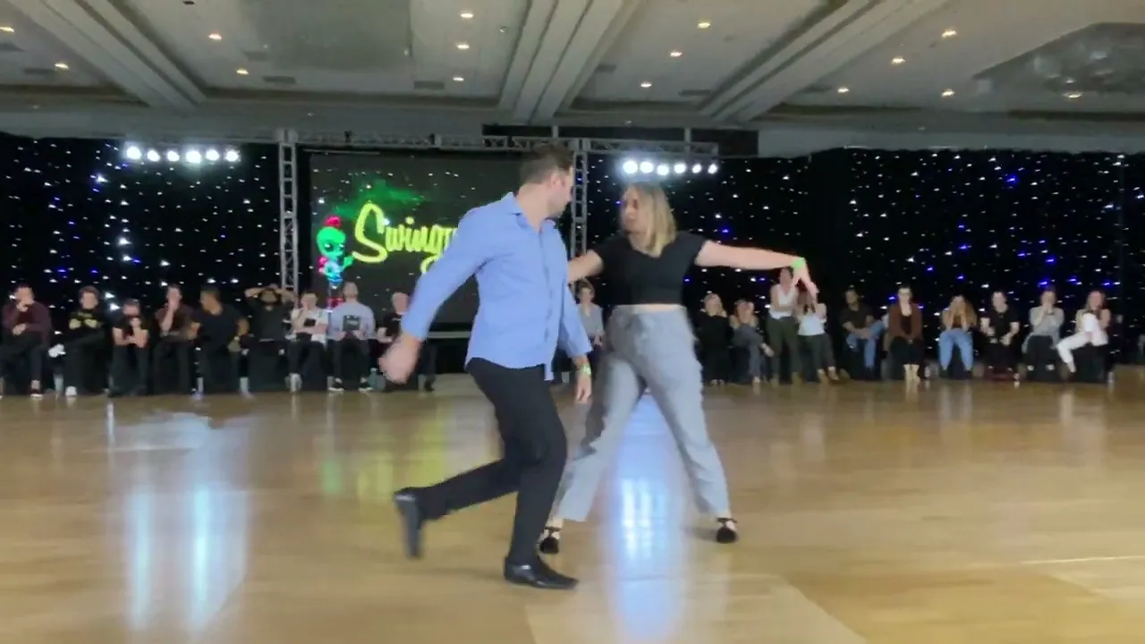 Improv West Coast Swing - Ben Morris & Tara Trafzer - Swingtacular 2022 Invitational Jack & Jill 1st