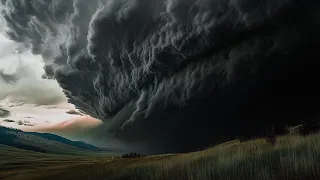 Colossal Thunderstorm Supercell Ambience Calm Before The Storm 3 HOURS 