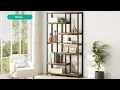 Tribesigns Bookcase 79 Tall Bookshelf 7-Tier Open Display Shelves U0020