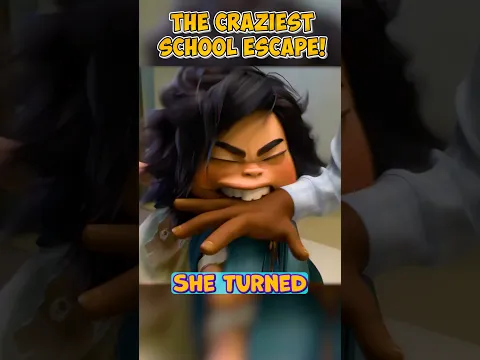 The Craziest School Escape! #viralshorts #animation #animalrescue