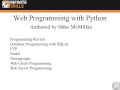 0101 Web Programming With Python