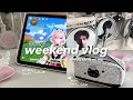 cozy weekend vlog cute temu haul shopping miniso playing genshin