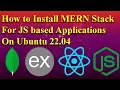 How to Install MERN Stack for JS based applications on Ubuntu 22 04