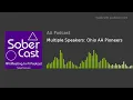 Multiple Speakers Ohio AA Pioneers