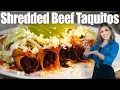 How To Make Shredded Beef Taquitos Salsa De Arbol