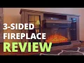 Amerlife 3-Sided Fireplace TV Stand Review Electric Fireplace TV Stand Amazon Fireplace TV Stand