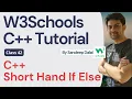 C Tutorial C Short Hand If Else W3Schools Object Oriented Programming using C Tutorial