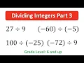 DI3 How to Divide Integers Part 3