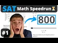 Digital SAT Math Speedrun - Perfect Math Scorer Test 1