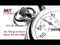 MIT EMBA 6 in 60 Seconds Six things to know about the MIT EMBA