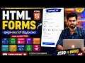 HTML Forms Tutorial in Telugu Real-Time Registration Form Zero to Hero in Web Development