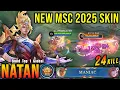 Download Lagu 24 Kills + MANIAC!! Archon of Knowledge Natan New MSC 2025 Skin!! - Build Top 1 Global Natan ~ MLBB