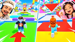 PAPA DAN BABAY JELLY MAIN TOWER WARNA WARNI 😍😍😘#roblox #robloxindonesia #theletsplayfamily